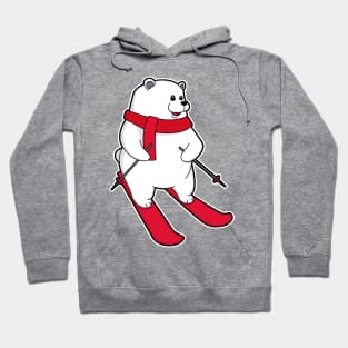 Polar bear as Skier with Ski Hoodie